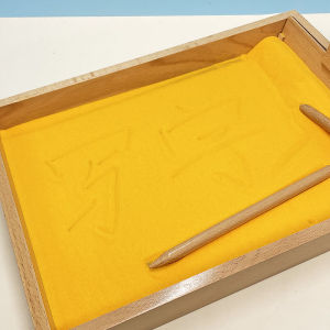 Sand Writing Toy Montessori Sand Tray Educational Tool Children Sand Painting Scratching Sand Box Kindergarten Learning Writing