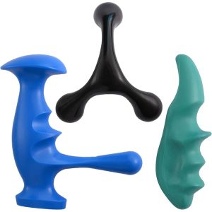 Mini Handheld Acupressure Manual Massage Tool Thumb Relax For Full Body Deep Tissue Massage 3 Legged Massage Knobs Stress Relief