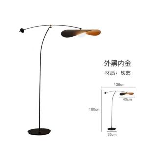 Scandinavian Living Room Sofa Floor Lamp Artistic Creative Bedroom Fancy Atmosphere Retro Internet Hot UFO Floor Lamp