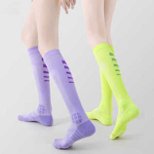 Compression Yoga Socks Indoor Breathable Pressure Leggings Running Badminton Cycling Slimming Towel Bottom Girl Socks