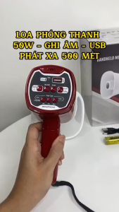 Loa Phóng Thanh 918U 25W 1 Pin Không Bluetooth âm thanh rõ nét dùng thông báo phát thanh tiện lợi