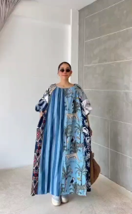 เดรสผ้าบล็อคคอทตอลอินเดีย ดีไซน์คอกลม กระดุมหลัง แขนพองยาวกำลังดี มีกระเป๋าล้วง☆งานเก๋มีสไตล์ โดดเด่นเล่นลายผ้า แมตช์สีได้สดใสลงตัว แพทเทิร์นใส่สบาย ดีไซน์พรางหุ่น บอกเลยค่ะว่าต้องมี❣️♡ความมีเสน่ห์ของผ้าอินเดีย งานบล็อคไม้พิมพ์มือ แต่ละล็อต ได้ลายไม่ซ้ำ