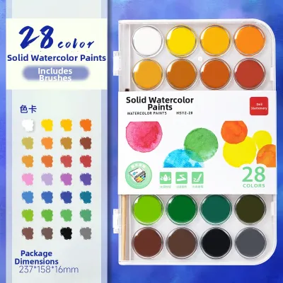 deli | Beginner Child Friendly Washable Non Toxic Solid Watercolor Paint Set