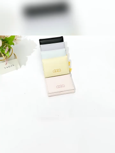 SEA YADOU กระเป๋าสตางค์ผู้หญิงทรงสั้นสไตล์ชีสกระเป๋าใส่บัตรความจุขนาดใหญ่ลายการ์ตูนน่ารักแบบใหม่สำหรับนักเรียน