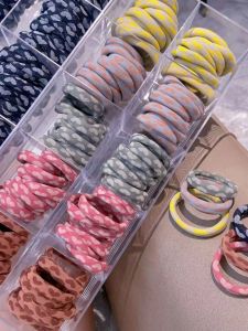 Seamless Towel Hoops Womens Hair Accessories Fashionable Heart Pattern Elastic No Trace Simple Design High Quality Hair Bands