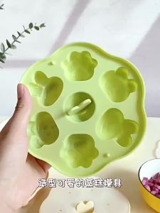 Silicone Baking Mold Baby Complementary Food Cake Mold Infant Steaming Tool Cat Paw Cake Mould Ice Cube Mold Shape Pastry Baking