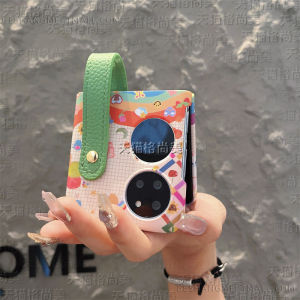 Cute Wristband Phone Case for Huawei Pocket2 Oppo Find N3 Flip Womens Style Protective Shell Hard Cover for Samsung ZFlip5/6 Honor MagicV Xiaomi MixFlip