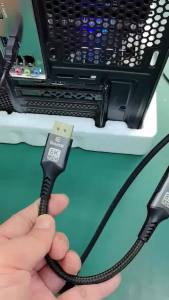 DP to HDMI-Compatible Adapter Display Port Male to HDMI Female Converter 8K 60Hz 4K 240Hz For PC HD TV Laptop Monitor Projector