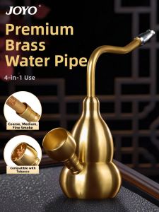 Antique Style Brass Water Pipe HuLu Shaped Water Smoking Pipe