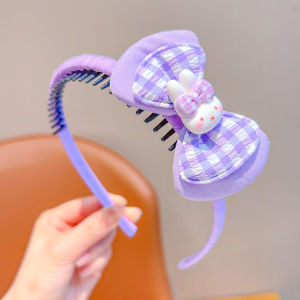 Cute Rabbit Style Purple Flower Child Headband