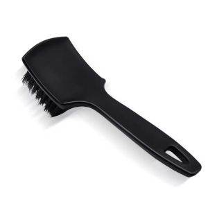 Autofinesse Tire Cleaning Brush Black Multifunctional Wheel Rims Foot Pad Fabric Cleaning Brush Tool