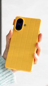 RINGKE® BITMAP SILICONE MAGNETIC iPhone 16 Fun Square Cube Pixel Art Design Liquid Silicone MagSafe Shockproof Case