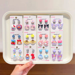 Cute Cartoon Earrings for Little Girls