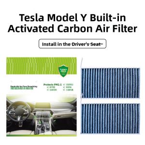 YINYI | Tesla Model Y Compatible Original In-Car and External 6-Piece HEPA Filter Set