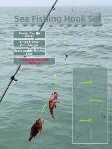 DIAOHAINI | Anti-Tangling Sea Fishing Rig 3 Hooks