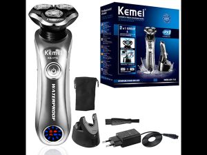 Wet Dry Rechargeable Pro Electric Shaver Beard Electric Razor For Men Facial Shaving Machine With Smart Cleaner
