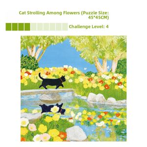 MAODETIANKONGZHICHENG | Therapeutic High-Aesthetic Cat Field Puzzle 500 Pieces