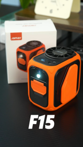 JAMAY USB Rechargeable Waist Fan 8000mAh 40H Long Battery 5 Speed Sweat-Proof Portable Kipas for Outdoor Worker F15