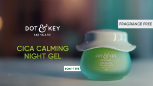 Dot & Key CICA Calming Skin Renewing Night Gel | For Oily Acne Prone And Sensitive Skin | Night Cream with Niacinamide Green Tea & Hyaluronic | Fades Blemishes & Dark Spots | 60ml