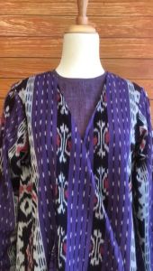 Minea Gamis Tenun Kombinasi Katun Linen Maisa: Pilihan Gaya Kasual