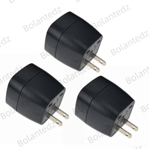 EU To US Japan Canada Travel Plug European Italy Switzerland Brazil Socket Adapter USA JP Travel Adapter Power Converter 3piece
