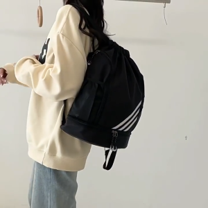 AIMO Drawstring Pocket Drawstring Backpack Printed Football Basketball Swimming Bag Sports Fitness Event Travel Bag gym bag schoolbag
