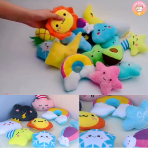 ของเล่นสุนัข ตุ๊กตาบีบๆนุ่มนิ่มมีเสียง ทนต่อแรงกัดกัดสะใจทั้งวัน เวอร์ชั่นท้องฟ้า18แบบ B068