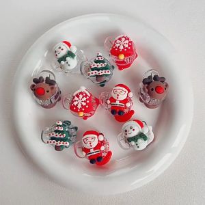 4ชิ้น/แพ็ค กิ๊บติดผม กิ๊บหนีบผม ขนาดเล็ก ลายคริสต์มาส Santa Claus กิ๊บหนีบผมเด็ก เครื่องประดับผม พร้อมส่งในไทย