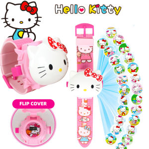 2023 NEW ARRIVE FLIP PROJECTION WATCH Childrens Toy Cartoon Electronic Watch 3-8 Years Old Kindergarten Pupils Boys and Girls Projection Luminous Watch