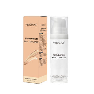 VERONNI Full Coverage Matte White Liquid FoundationExtreme Coverage Heavy Duty MakeupWaterproof & Long-Lasting Creamy Formula
