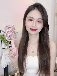 Lược Massage Da Đầu 2 Trong 1 Chuyên Nghiệp Thiết Kế Rỗng Hình Vuông Dành Cho Cả Nam Và Nữ Lược Tạo Kiểu Tóc Bằng Nylon.