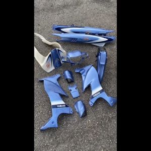 COVERSET ORIGINAL HLY YAMAHA 125z 125zr BIRU LAUT SABIT STICKER SIAP TAMPAL PERCUMA EMBLEM HONG LEONG