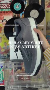 ARF Sirius Grey White Sepatu Sneakers Casual Pria Wanita Distro Kasual Abu Abu
