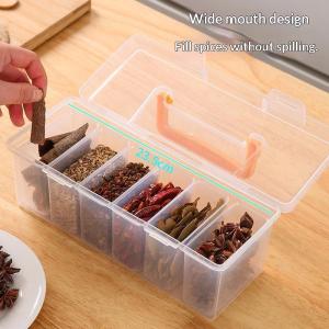 7-Piece Tool Organizer Set Transparent Storage Box With Dividers-Portable Case