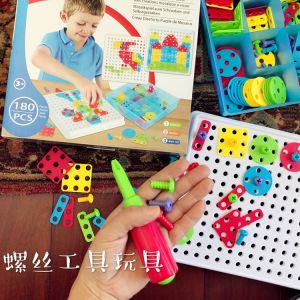 Childrens Tool Kit Early Education Intelligence Development Hand Eye Coordination Combination Toy for Boys And Girls 3-6 Years Old