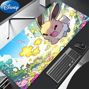 Bandai | 90x40cm Mouse Pad P-Pokemon Eevee Computer Laptop Anime Keyboard Mouse Mat XXL Mousepad Keyboards Pad Gamers Decoracion Desk Mat