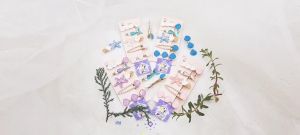 Set 5 kẹp tóc mái cá sò sao biển đẹp lộng lẫy phụ kiện tóc bé gái cao cấp - thương hiệu Vợ Chồng Tôi