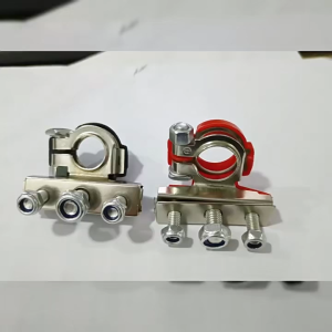 Bộ Đầu Nối Cực Âm 17mm/ Dương 18mm Ắc Quy Loại Kẹp Cáp 1 Đầu Kéo 3 Dùng Cho Ô Tô Xe Caravan Thuyền Xe Máy