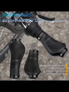 SHIZIWANGRI Bicycle Grips Rubber Anti-Slip Long Short Mountain Bike Shockproof Handlebar Cover Lock On Ergonomic Cycling Handle