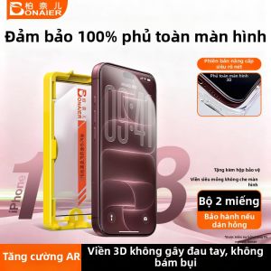 Miếng dán cường lực iphone 16Promax 17Pro 15Plus 14 full screen chống vân tay