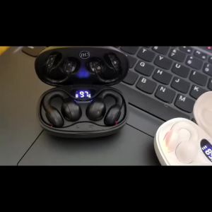 2025 New Wireless Earphones Non In Ear Clip Sports Earphones Anti Detachment Design Battery Digital Display Long Endurance Charging Cabin Sports Music Earphones Zweicx