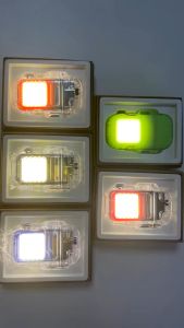 Ready Stock LED light waterproof and windproof portable USB rechargeable transparent electronic arc light lighter