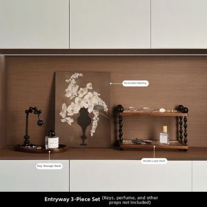 Retro Key Storage Sideboard Cabinet Decorative Painting