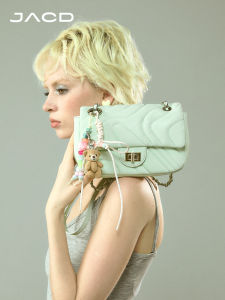 JACD Fashionable Womens Underarm Bag Stylish Versatile Single Shoulder Crossbody Bag Trendy Chain Handle Soft PU Leather