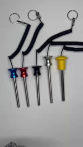 8mm/10mm Gym Equipment Weight Stack Pin with Pull Rope Replacement Parts
