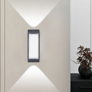 Đèn Tường LED Tối Giản 10W Chiếu Sáng Lên Xuống Trong Nhà Cho Phòng Khách Phòng Ngủ Hành Lang Kiểu Dáng Hiện Đại Dùng Làm Đèn Nền Đèn Ngủ Đèn Trang Trí Hành Lang