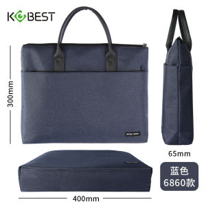 Kobest Business Handbag Mens Large Capacity File Bag Light & Fashionable Document Storage Office Casual Briefcase