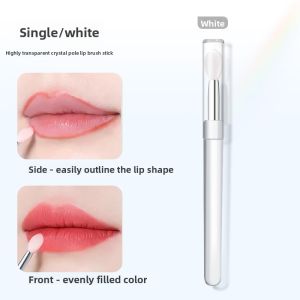 MONLEYTA | Portable Silicone Lip Brush With Lid Mini Lipstick Makeup Small Brush For Lip Balm And Lip Gloss Special Scoop For Lip Gloss