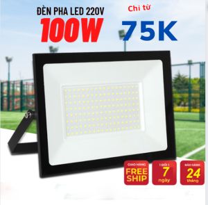 Đèn Led Đèn Pha Siêu Sáng Ngoài Trời Chống Nước Tiết Kiệm Điện Năng 20w 30w 50w 100w LED THANG TRANG