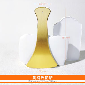 Pure Brass Yang Sheng Shovel Gua Sha Board Copper Made for Home Use Shoulder Neck Back Specialized Whole Body Universal Beauty Salon Moxibustion Tool